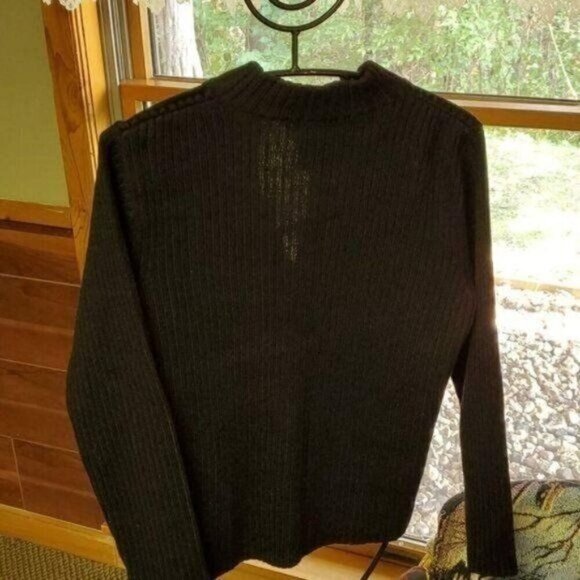 Designers Originals Studio Vintage Leather Embellish LS Zip Sz M Sweater Jacket - Picture 6 of 11